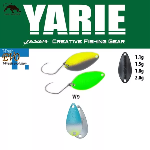 Yarie 710T T-Fresh Evo 1,5gr W9 Blues Löffelblinker