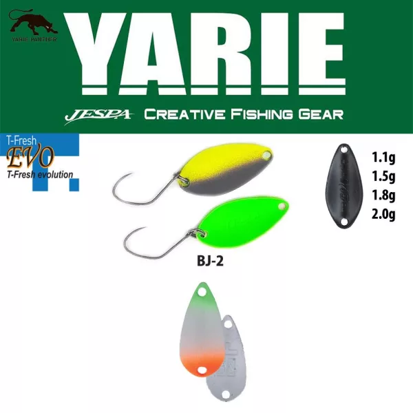 Yarie 710T T-Fresh Evo 1,8gr BJ-2 Carter Löffelblinker