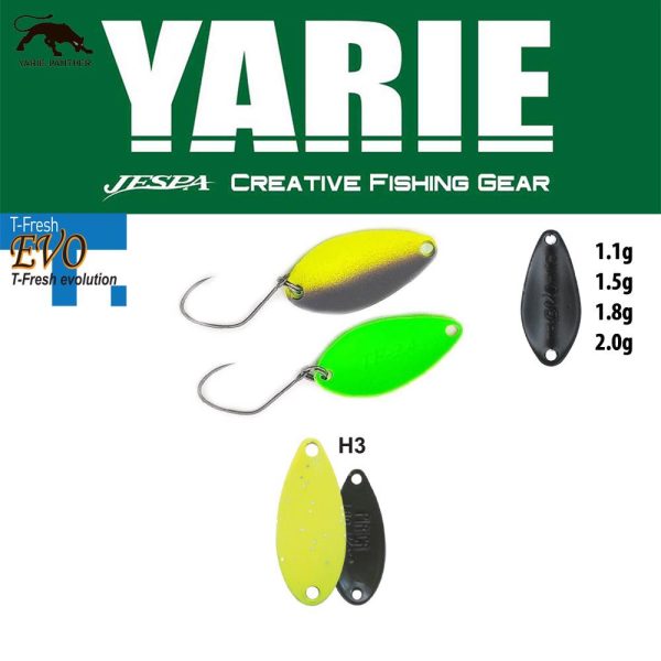 Yarie 710T T-Fresh Evo 1,8gr H3 Chart Glitter Löffelblinker