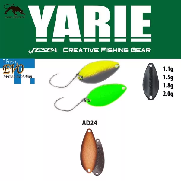 Yarie 710T T-Fresh Evo 2,0gr AD24 Oyster Löffelblinker