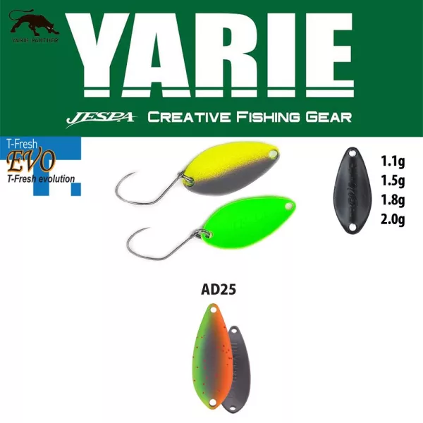 Yarie 710T T-Fresh Evo 2,0gr AD25 Vegetable Löffelblinker