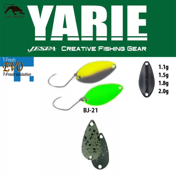 Yarie 710T T-Fresh Evo 2,0gr BJ-21 Edamame Löffelblinker