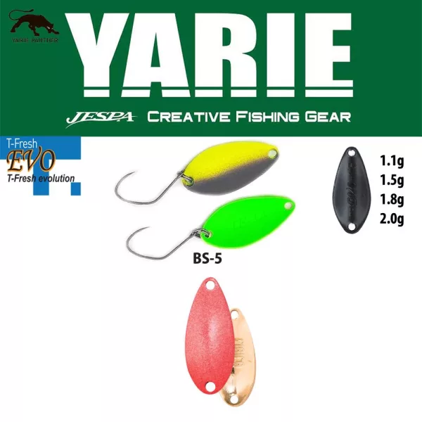 Yarie 710T T-Fresh Evo 2,0gr BS-5 Mattrot Löffelblinker