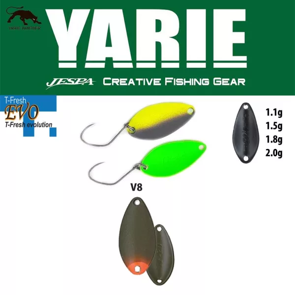 Yarie 710T T-Fresh Evo 2,0gr V8 Kanimiso Ikura Löffelblinker