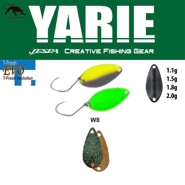 Yarie 710T T-Fresh Evo 2,0gr W8 Iwadatami Löffelblinker