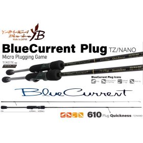   Yamaga Blanks Blue Current 610Plug Quickness TZ-Nano 2,10m 1,5-5gr 2-teilige Spinnrute