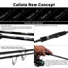 Yamaga Blanks Calista 82ML/AR 2,49m 22gr 2-teilige Spinnrute