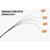 Yamaga Blanks Ballistick 76M-XH/B Baitcast 2,296m 20-180gr Fuji SiC K Titanium Steckgriff Casting Spinnrute