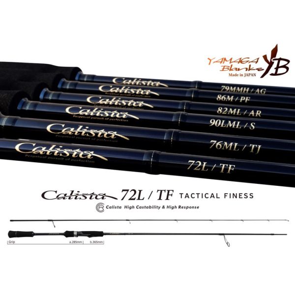 Yamaga Blanks Calista 72L/TF Tactical Finess 2,204m 20gr Fuji Titanium Torzite 2-teilige Spinnrute