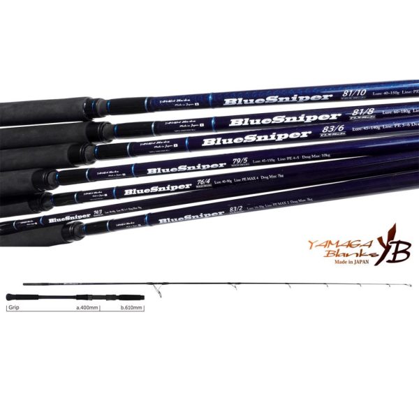 Yamaga Blanks Blue Sniper 74/3 RGD Mode 2,26m 30-60gr Steckgriff Spinnrute