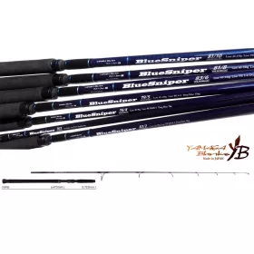   Yamaga Blanks Blue Sniper 76/4 RGD Mode 2,31m 40-90gr Spinnrute mit verlängerbarem Griff