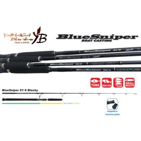   Yamaga Blanks Blue Sniper 81/8 Blacky Tuna 2,48m 45-120gr 2-teilige Spinnrute