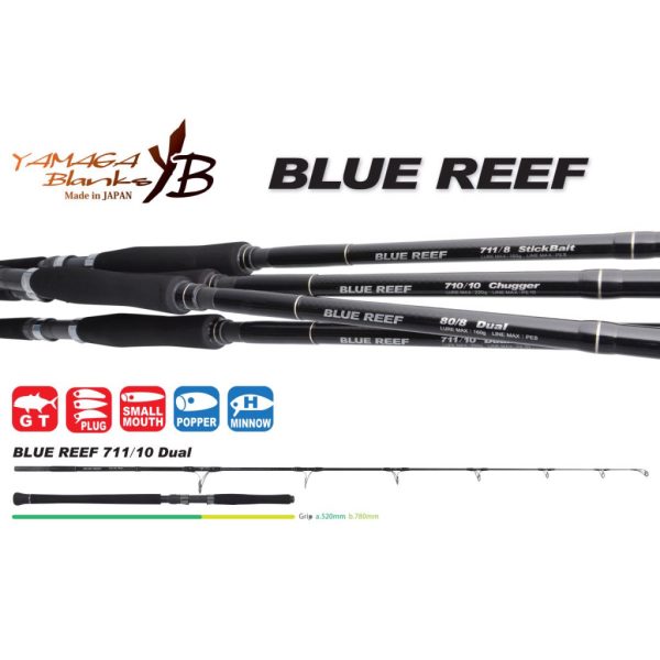 Yamaga Blanks Blue Reef GT 711/10 Dual 2,47m 220gr 2-teilige Spinnrute