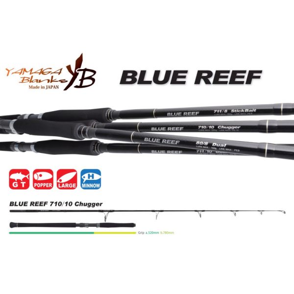 Yamaga Blanks Blue Reef GT 710/10 Chugger 2,41m 220gr 2-teilige Spinnrute