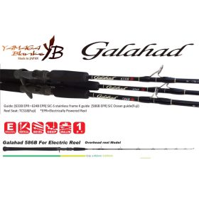   Yamaga Blanks Galahad 586B Cast 1,74m 350gr 1-teilige Spinnrute