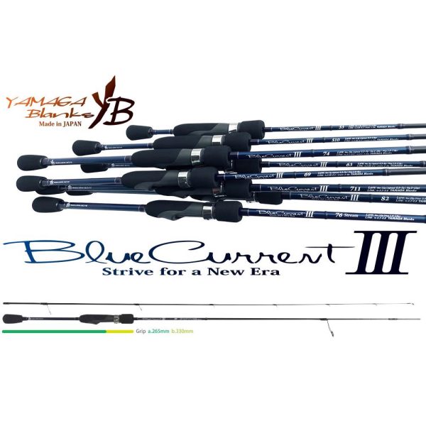 Yamaga Blanks Blue Current III 69 2,07m 0,3-7gr 2-teilige Spinnrute