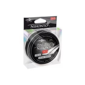   Mikado Nihonto Fine 0,25mm 15m Schwarz Geflochtene Vorfachschnur
