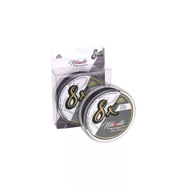 Mikado Nihonto Octa 0,23mm 150m Schwarz Geflochtene Hauptschnur