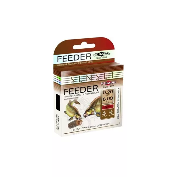 Mikado Sensei Feeder 0,20mm 150m Schwarze Monofile Hauptschnur